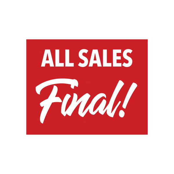 NAHANCO All Sales Final Sign Wayfair